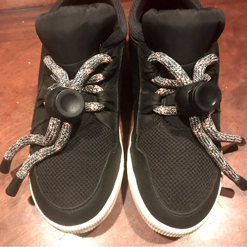 Sorel Out N About Street Sneaker Black White Orange 4277-010 Women’s Size 9 - Picture 12 of 15